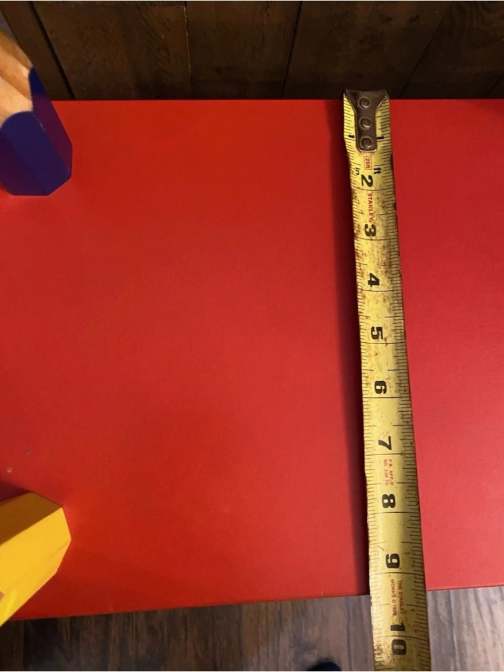 90’s Pierre Sala Colorful Kids Pencil Shelf - Red, Green, Blue, Yellow - Picture 5 of 5